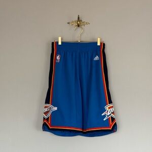 adidas Oklahoma City Thunder Royal Blue Basketball Shorts